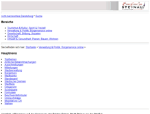 Tablet Screenshot of barrierefrei.steinau.eu